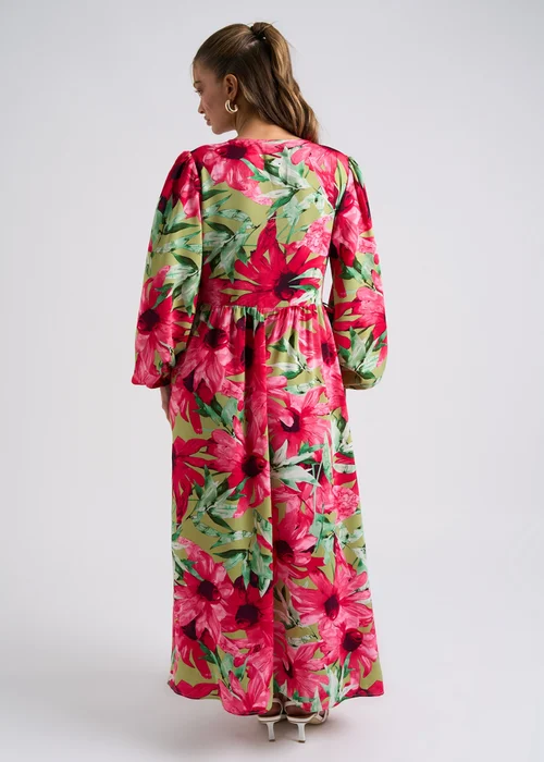 Urban Bliss Green Floral Large Dress - 8 Image 4