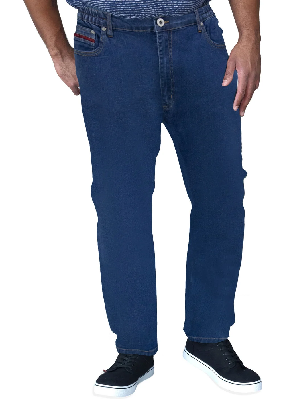 Duke Blue London Bailey Elasticated Waist Kingsize Jeans - 40/L32 Image 1
