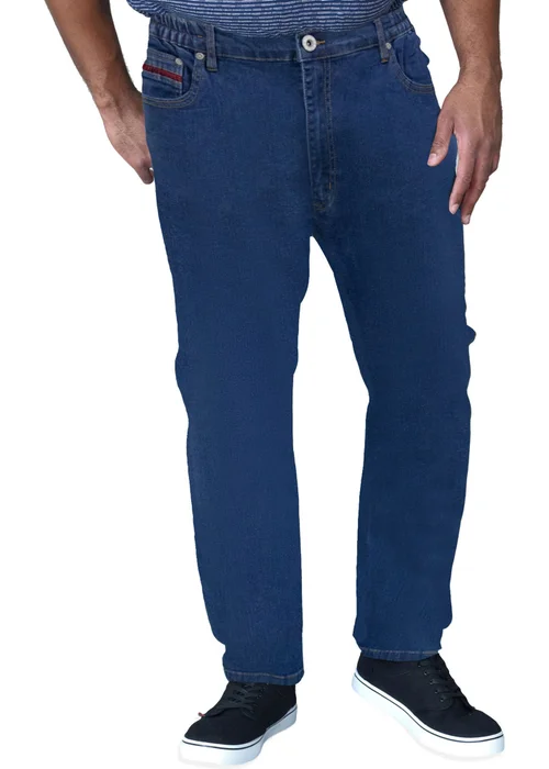 Duke Blue London Bailey Elasticated Waist Kingsize Jeans - 40/L32 Image 1