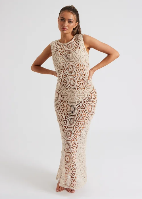 Urban Bliss Stone Crochet Maxi Dress - 8 Image 1