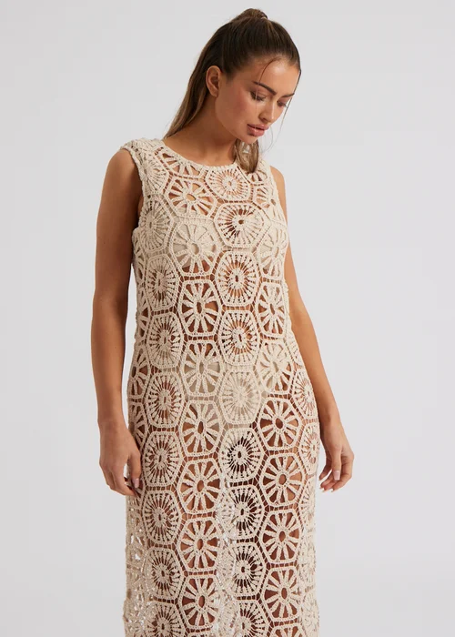 Urban Bliss Stone Crochet Maxi Dress - 8 Image 3
