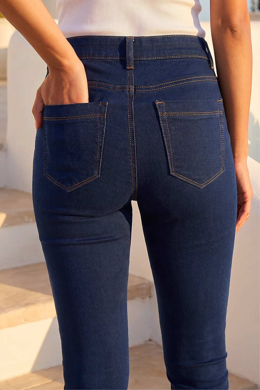 Roman Indigo 31'' Denim Stretch Jegging - 10 Image 4