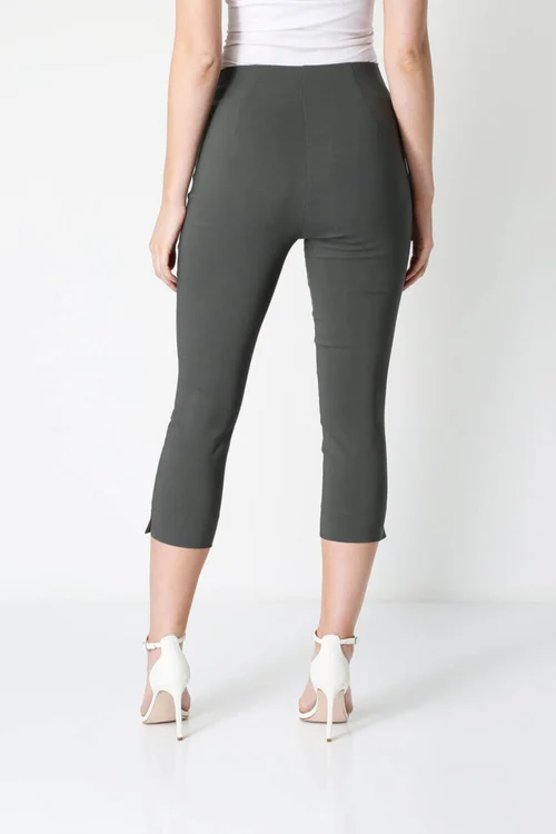 Roman Forest Cropped Stretch Trouser Capri Summer Leggings 3/4 Pedal Pushers - 12 Image 3