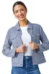 Roman Navy Gingham Stretch Pocket Detail Jacket - 14 Image 1