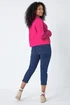 Roman Bright Pink Petite Stretch Pocket Jacket - 16 Image 4