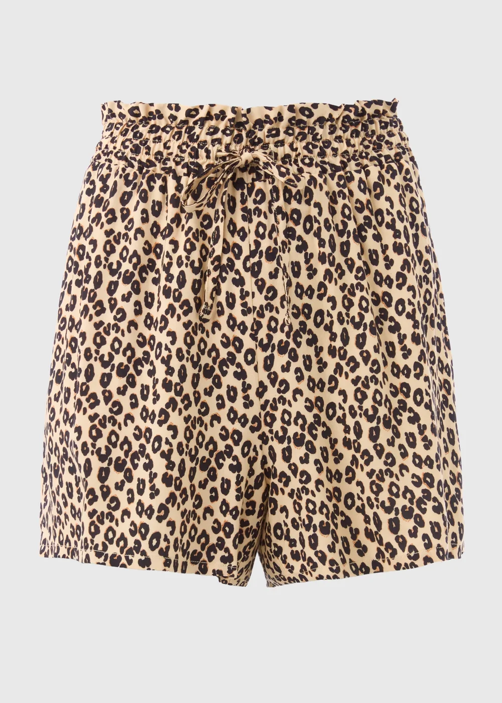 Brown Leopard Print Shorts - 8 Image 5