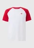 White Red Raglan Sleeve T-Shirt - S Image 5