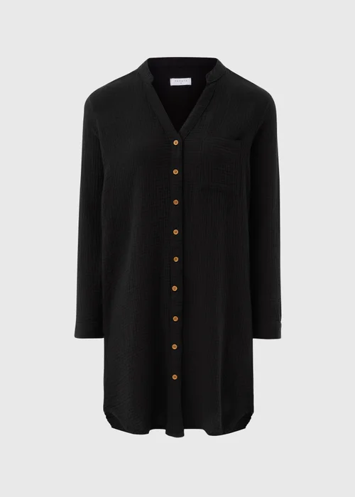 Black Double Cloth Shirt - XS Image 3