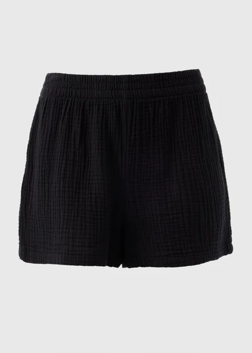 Black Cloth Beach Shorts - Extra small Image 4