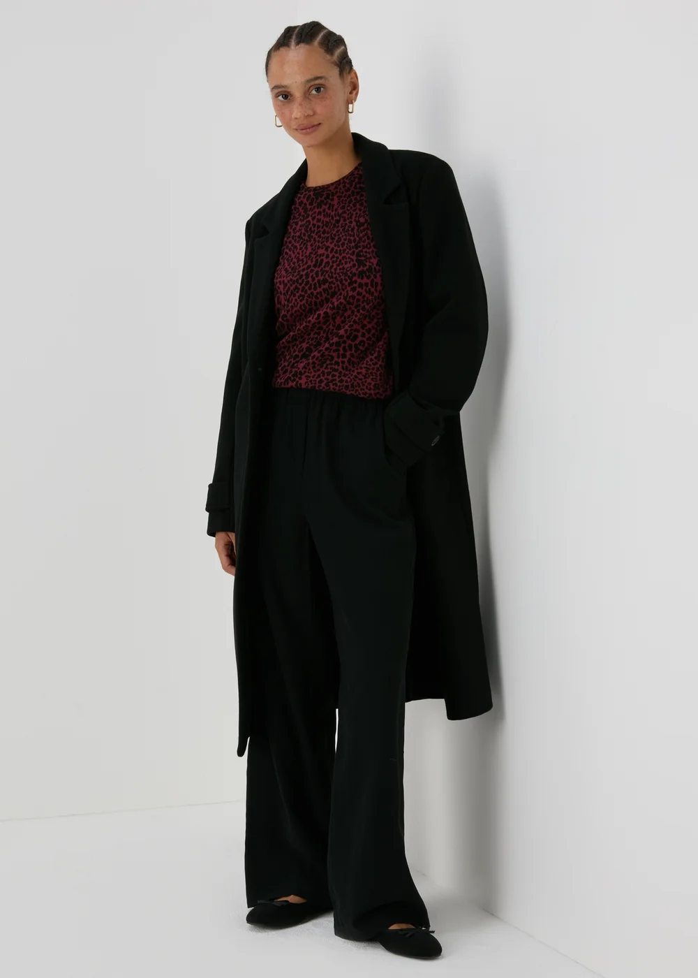 Burgundy Leopard Print Jumper - 8 Image 4