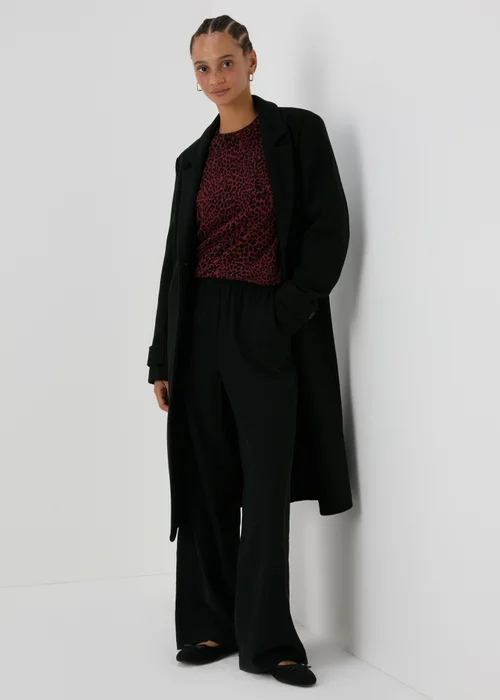 Burgundy Leopard Print Jumper - 8 Image 4