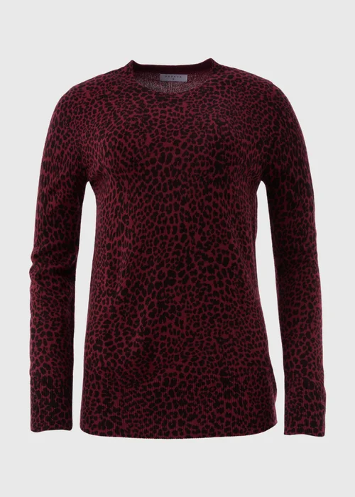 Burgundy Leopard Print Jumper - 8 Image 5