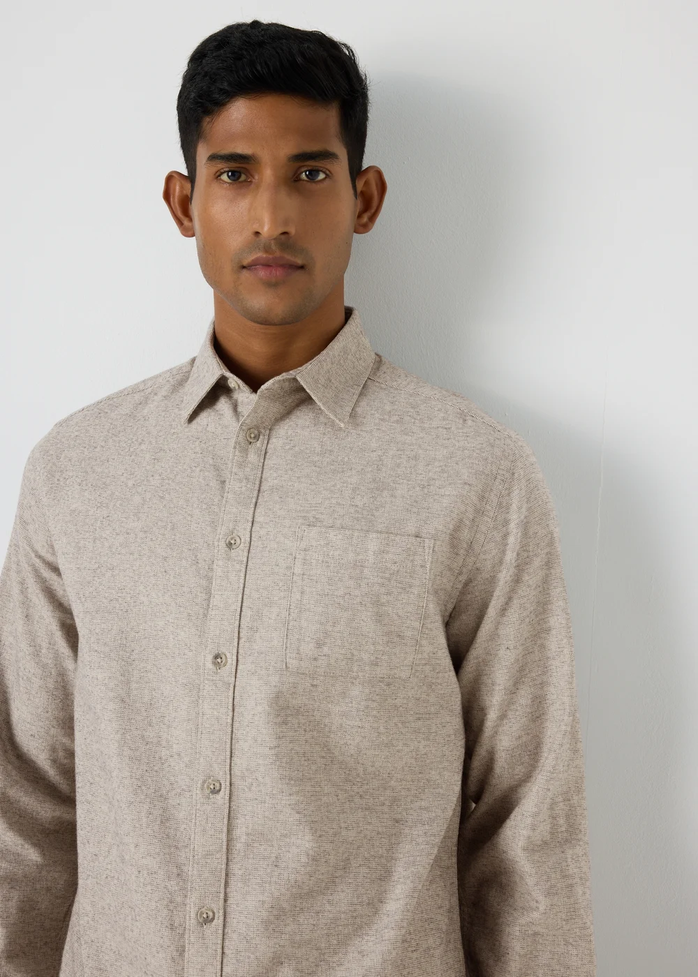 Grey Textured Shirt - S Image 3