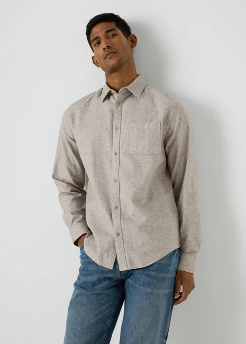 Grey Textured Shirt - S Image 1