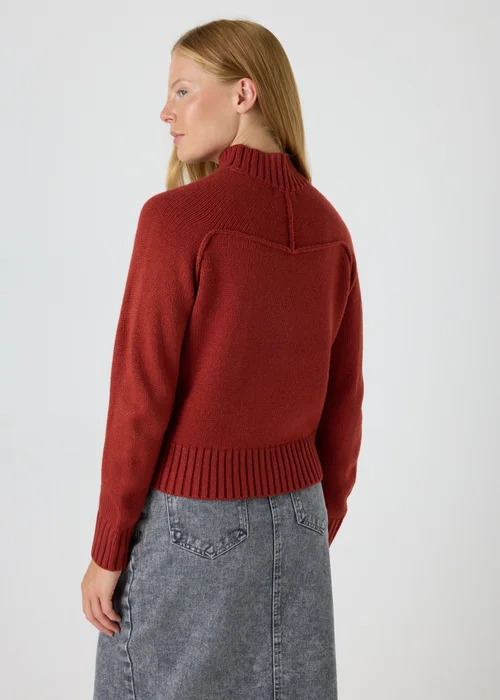 Rust Seam Knitted Jumper - XS Image 2