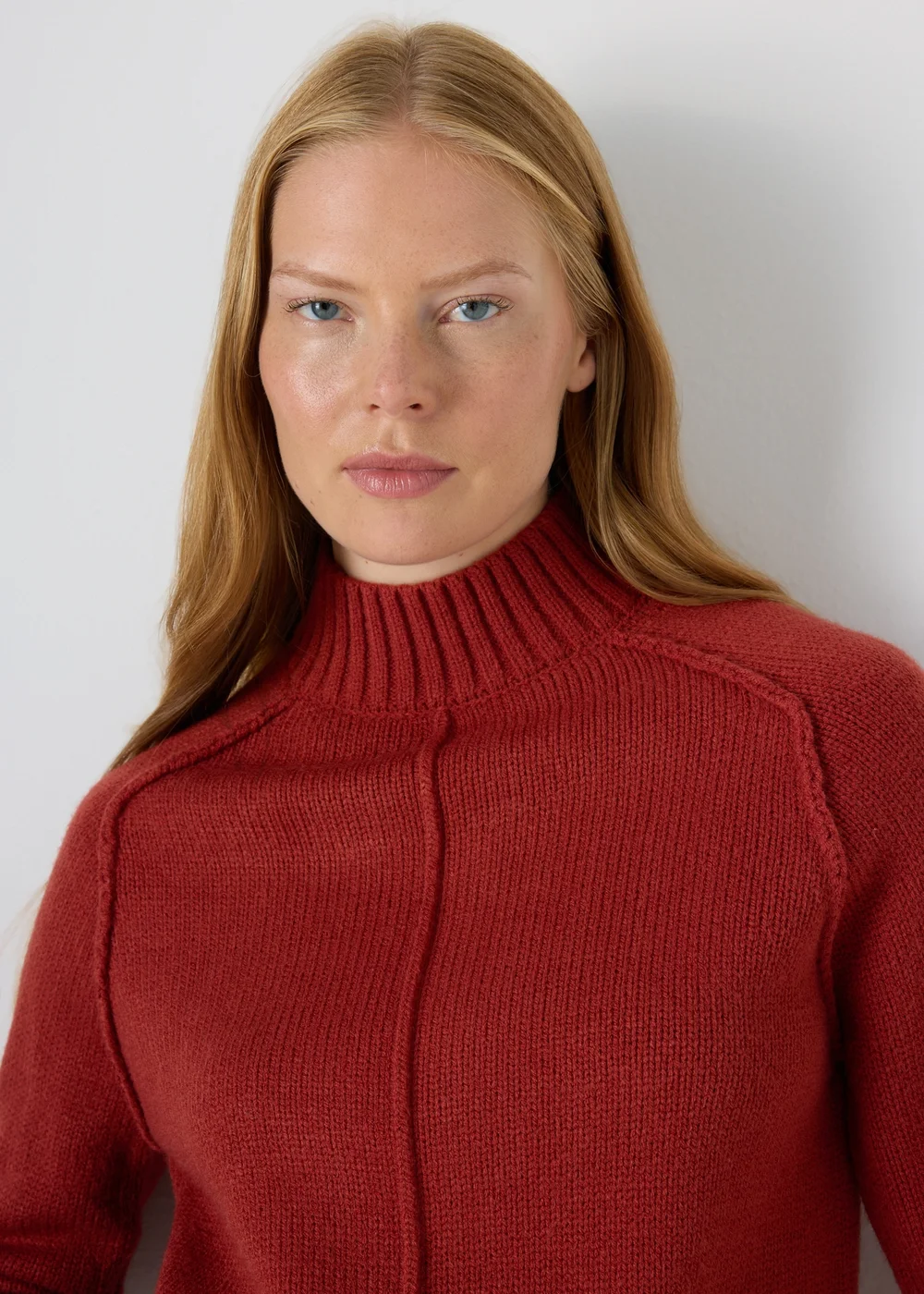 Rust Seam Knitted Jumper - XS Image 3