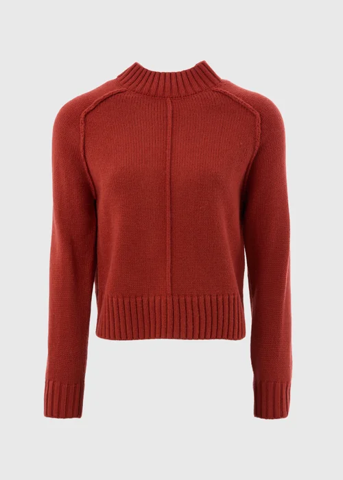 Rust Seam Knitted Jumper - XS Image 4