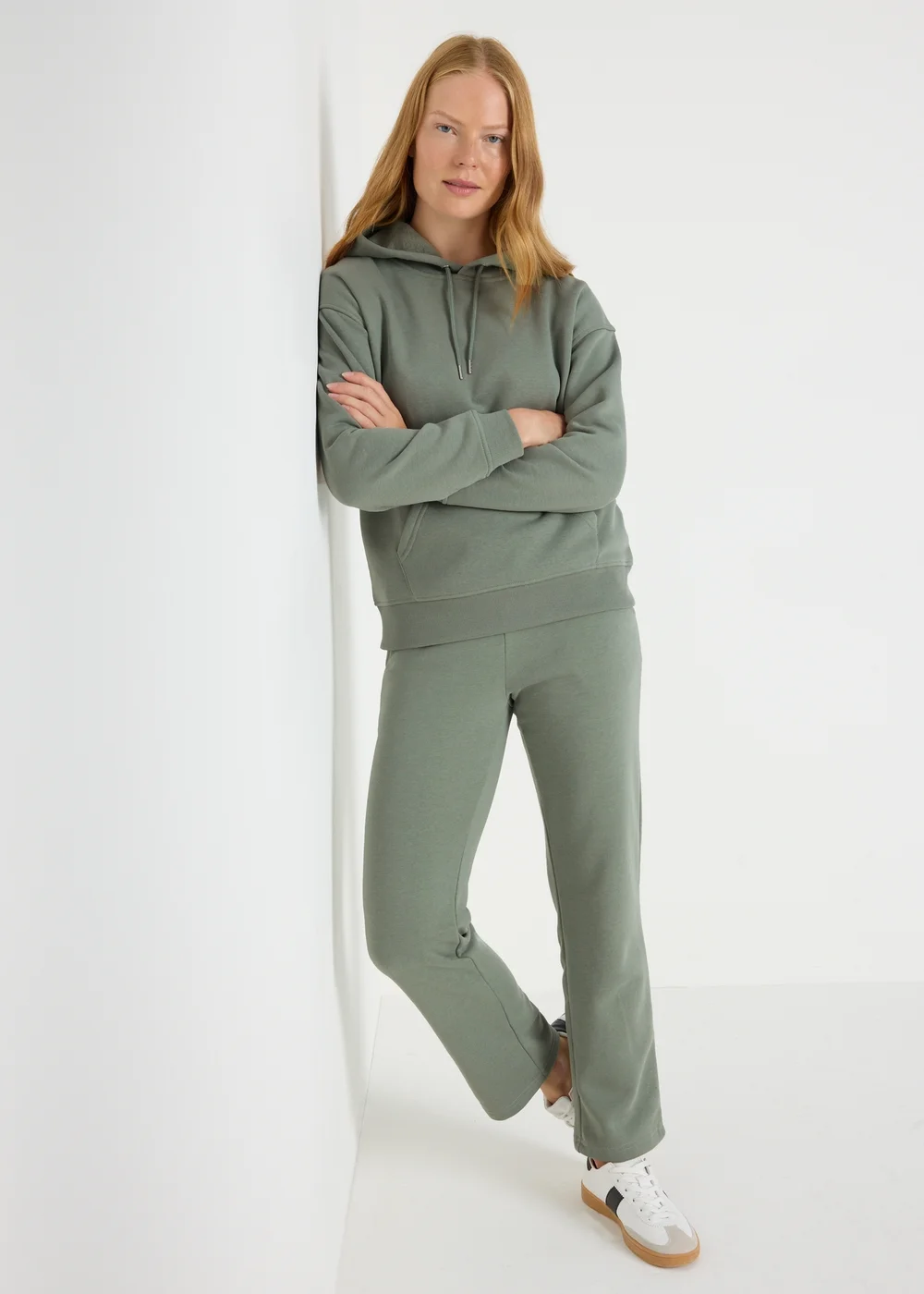 Khaki Straight Jogging Bottoms - S Image 1