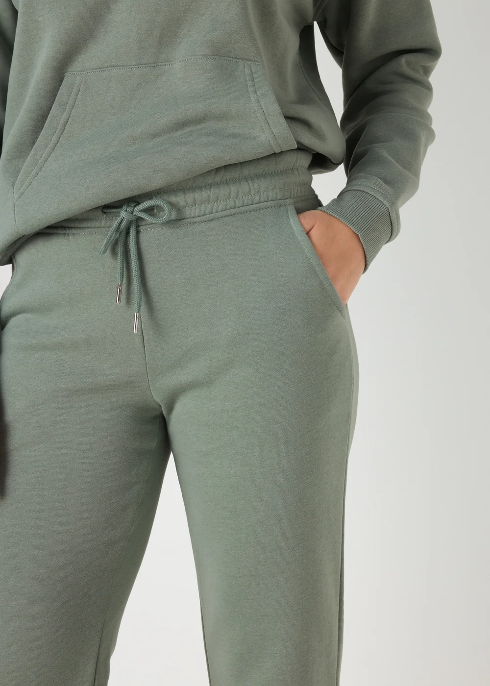 Khaki Straight Jogging Bottoms - S Image 3