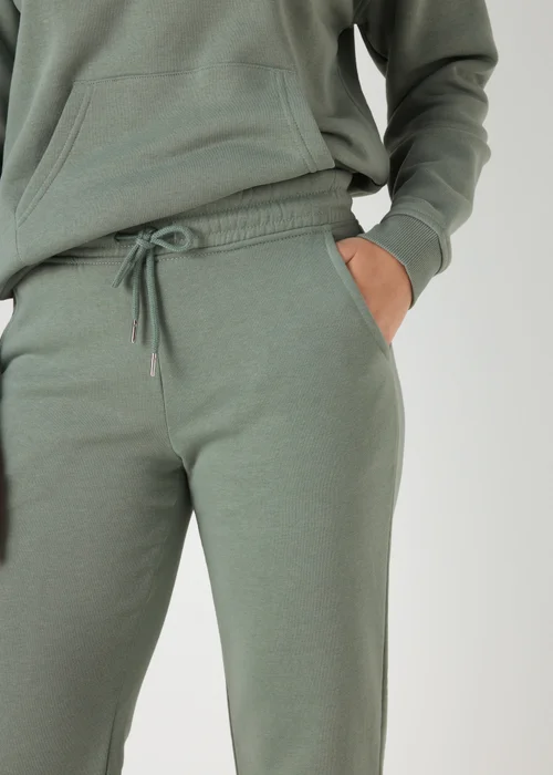 Khaki Straight Jogging Bottoms - S Image 3