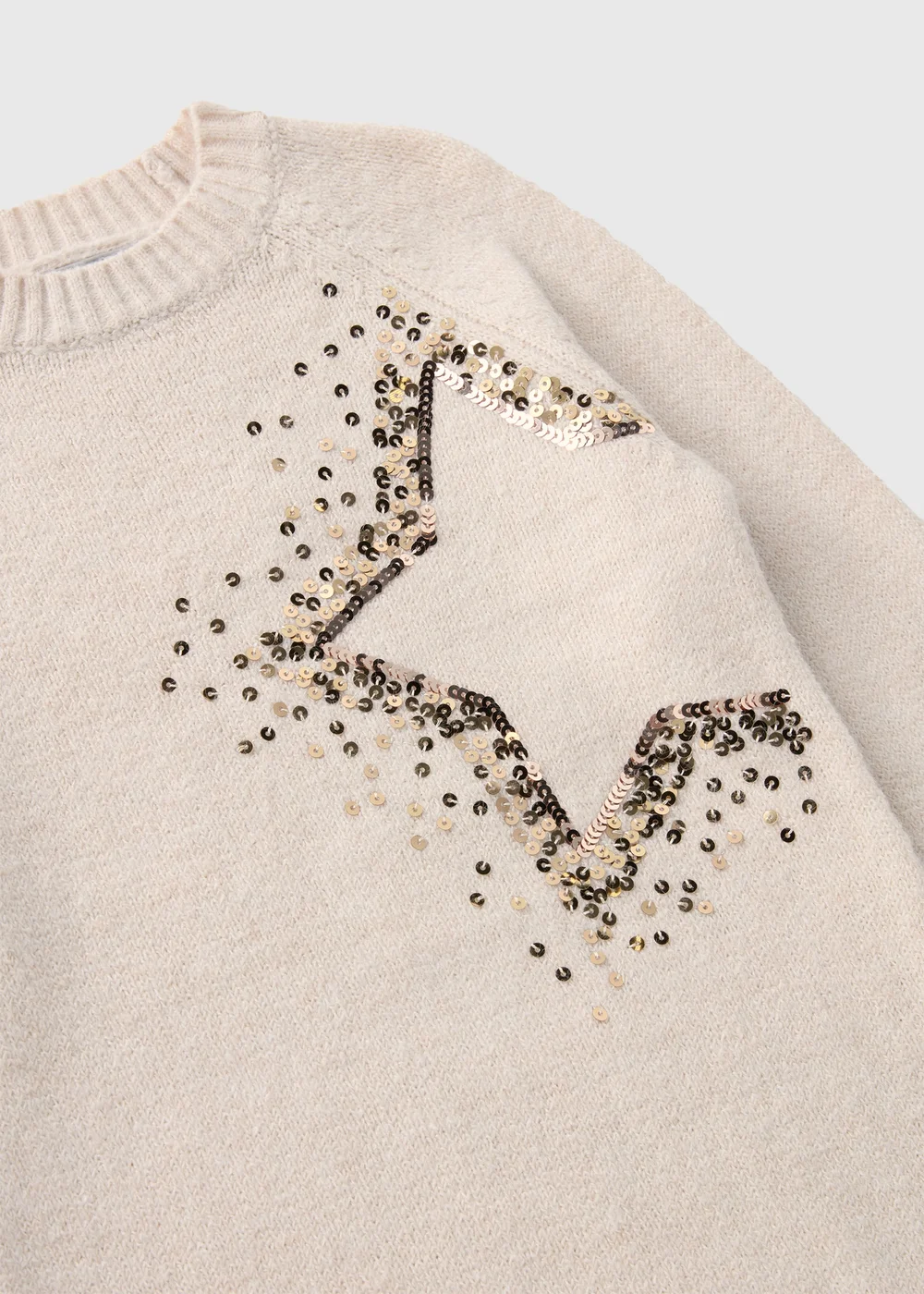 Wondrous Girls Brown Star Knitted Dress (7-15yrs) - Age 7 Years Image 2