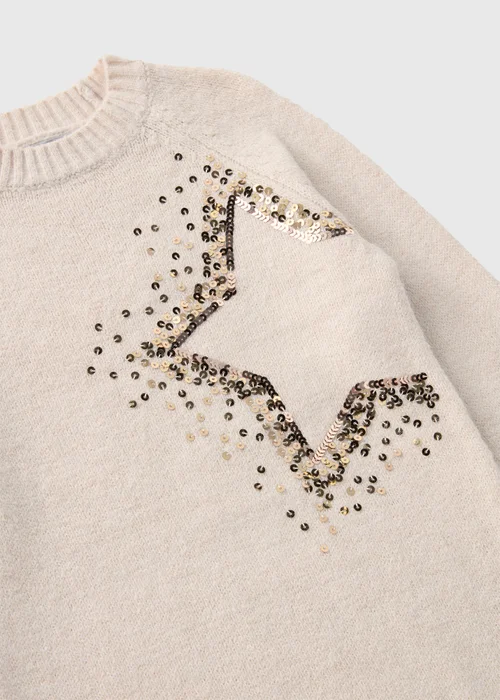 Wondrous Girls Brown Star Knitted Dress (7-15yrs) - Age 7 Years Image 2