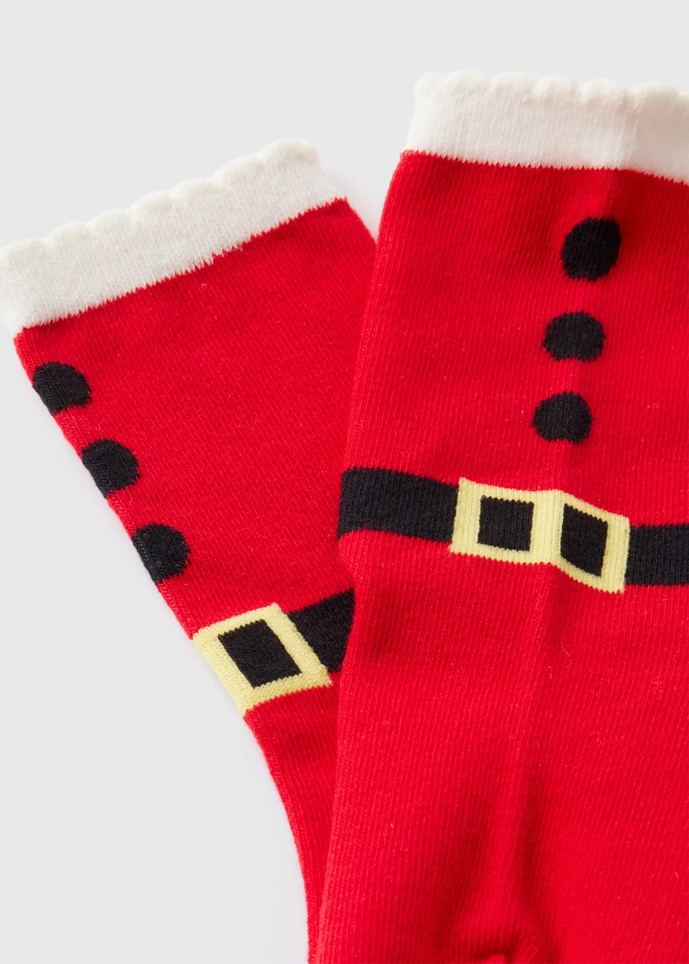 1 Pack Red Santa Crew Socks - One Size Image 2