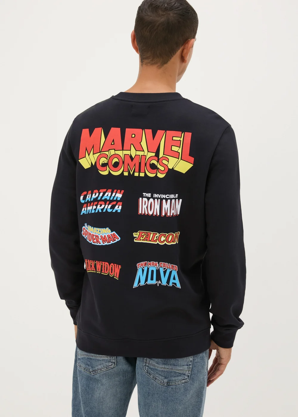 Black Marvel Sweatshirt - Small Image 2