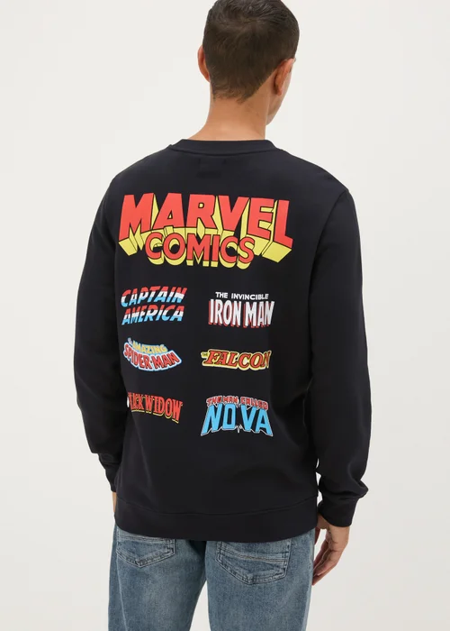 Black Marvel Sweatshirt - Small Image 2