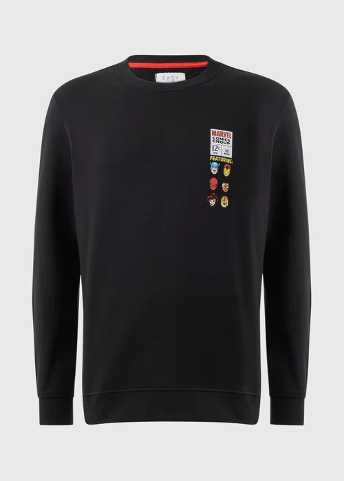 Black Marvel Sweatshirt - Small Image 3