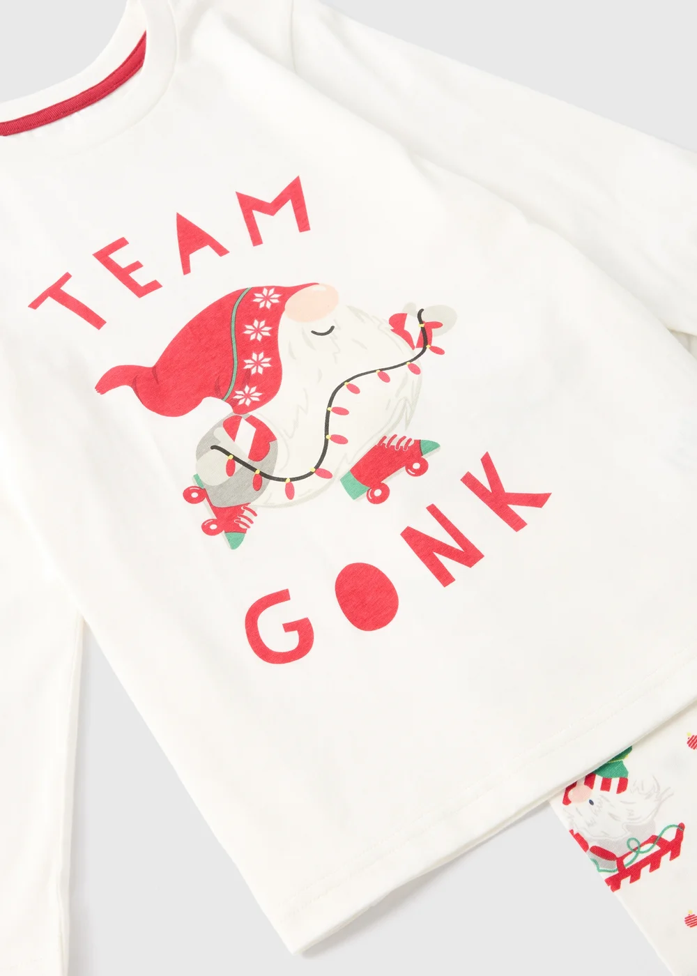 Kids Cream Gonk Pyjama Set (1-13yrs) - 1 half year to 2 Image 2