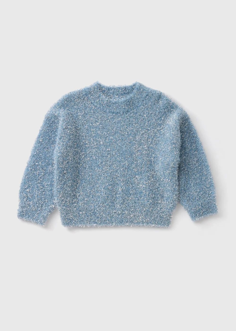 Wondrous Girls Mini Me Blue Tinsel Jumper (1-7yrs) - 1-1.5 Yrs Image 1