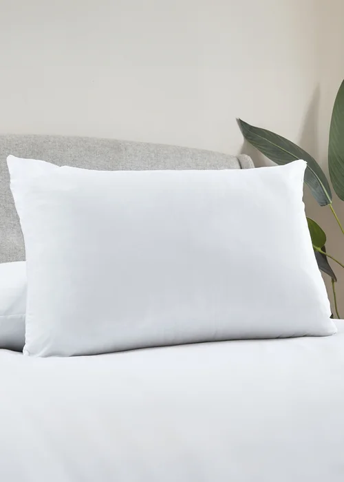 Catherine Lansfield Home Essentials Microfibre Pillow Pair (48x74cm) - One Size Image 2