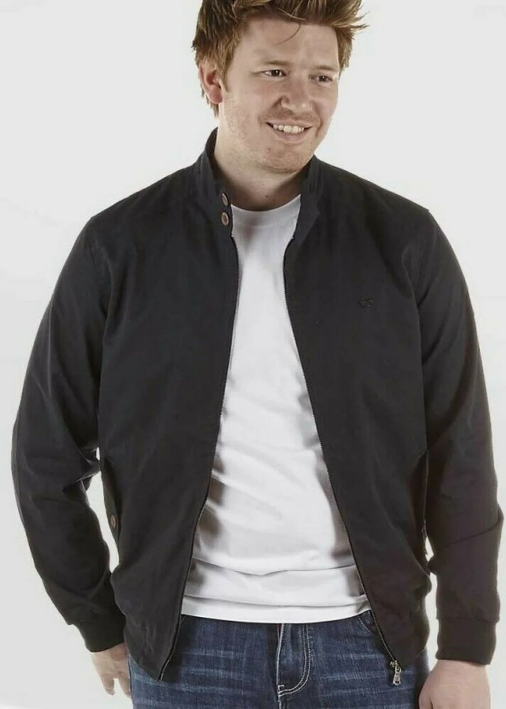 Duke Black Windsor Kingsize Cotton Harrington Jacket - 2XL Image 1