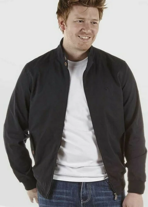 Duke Black Windsor Kingsize Cotton Harrington Jacket - 2XL Image 1