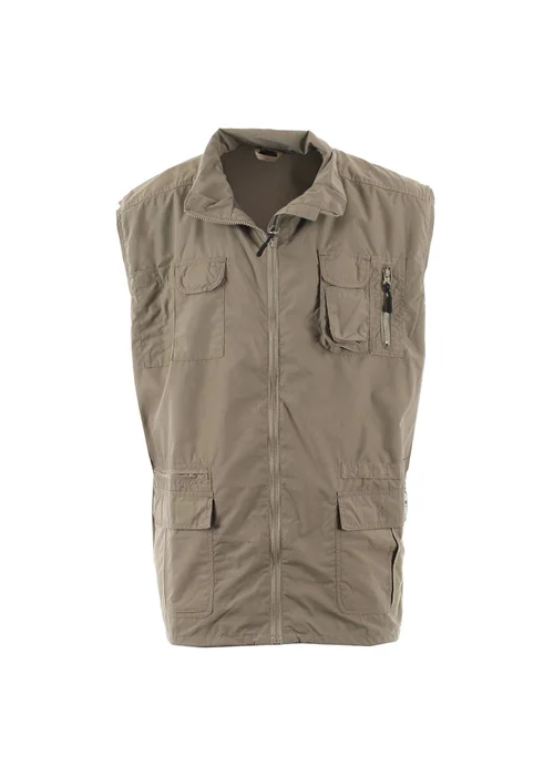 Duke Brown Enzo Kingsize Multi Pocket Hunting Waistcoat - 2XL Image 1
