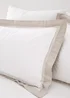 Bianca Fine Linens Oxford Lace 200 Thread Count Cotton Duvet Cover Set White Natural - Single Image 2