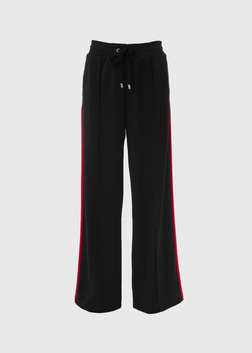 Black Side Stripe Tapered Trousers - 8 Image 5