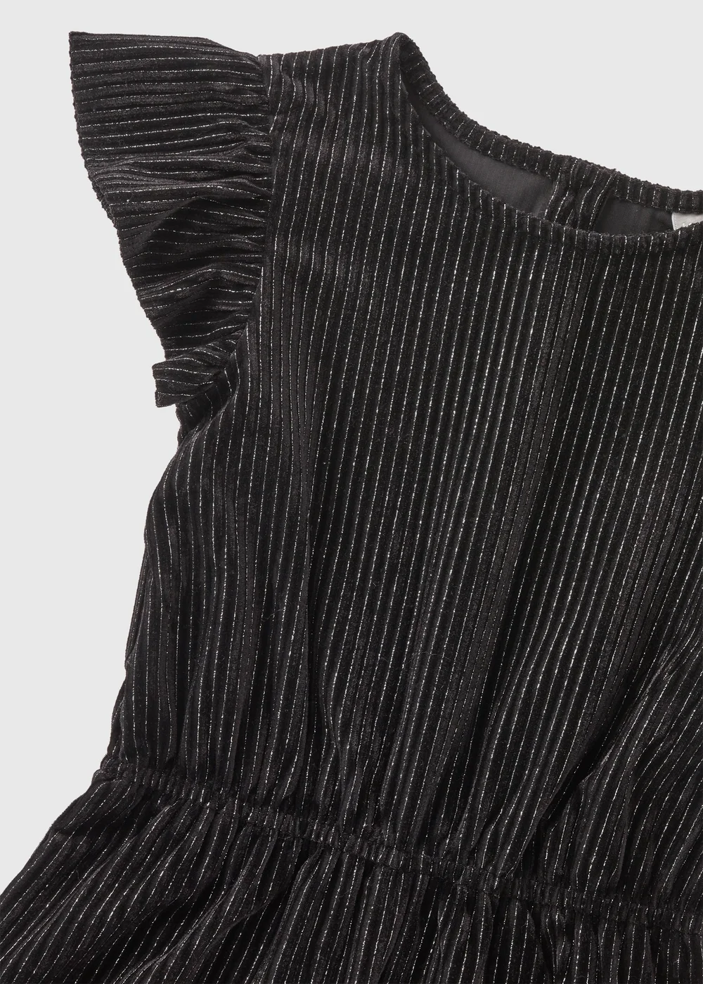 Girls Black Velour Jumpsuit (7-15yrs) - 10 Yrs Image 2