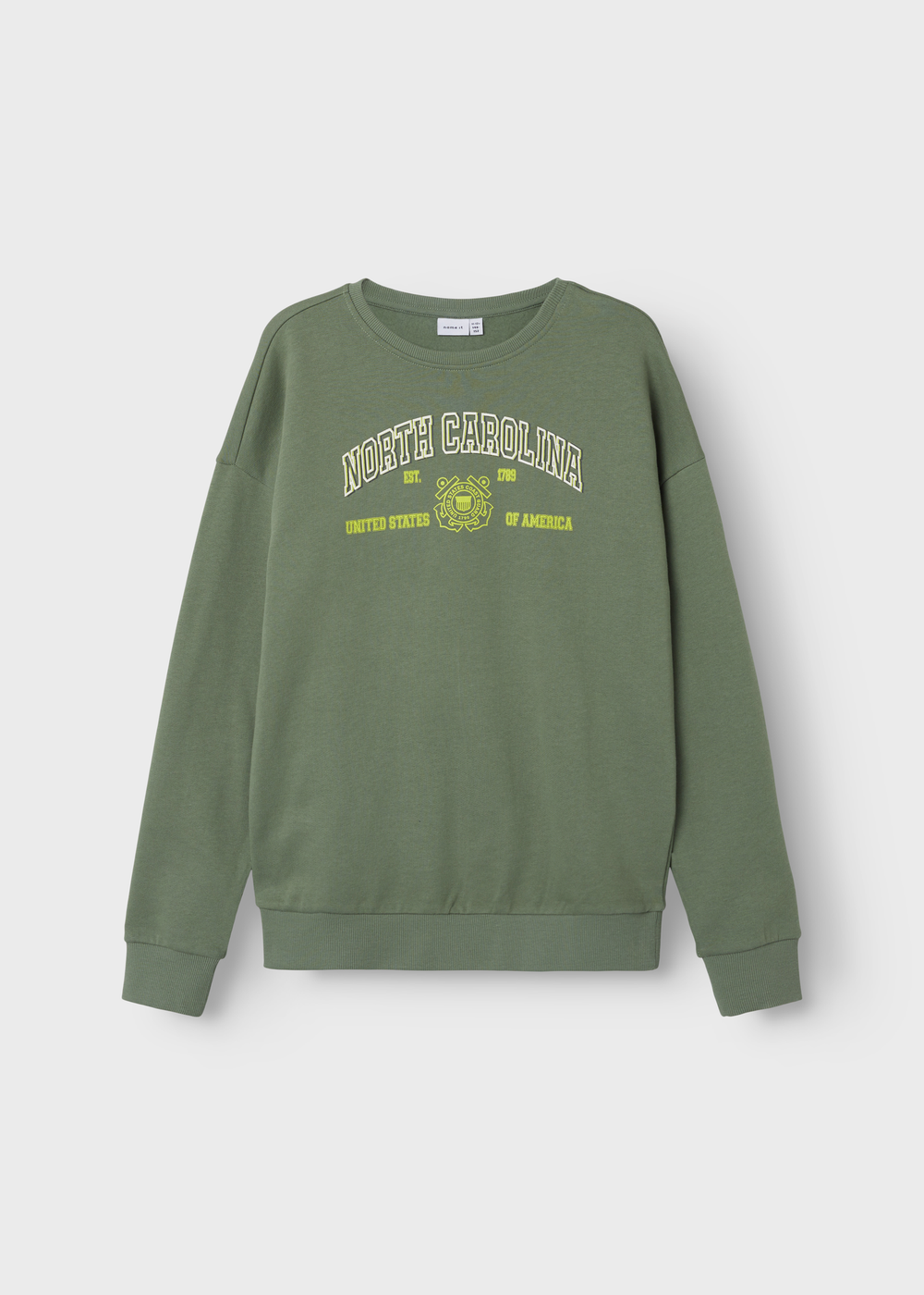 Name It Kids Green North Carolina Sweatshirt (6-12yrs) - 6 Yrs Image 1