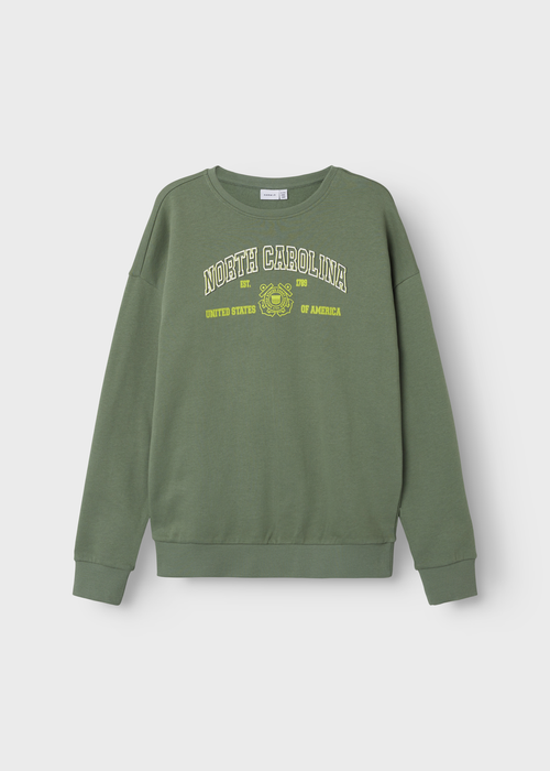 Name It Kids Green North Carolina Sweatshirt (6-12yrs) - 6 Yrs Image 1