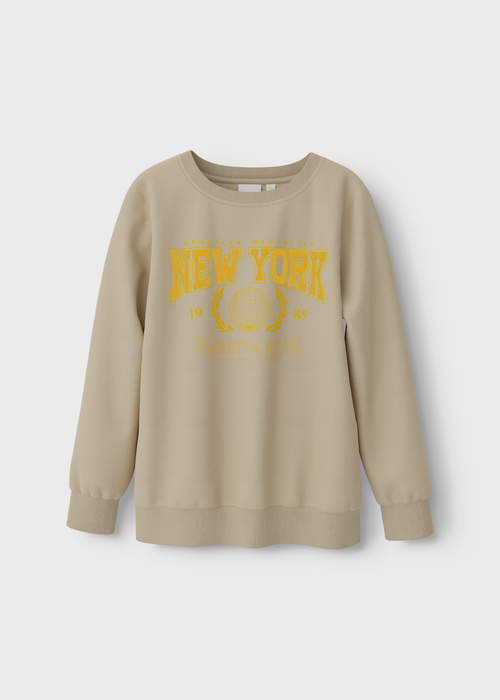 Name It Kids Beige New York Sweatshirt (6-12yrs) - 6 Yrs Image 1