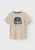 Name It Kids Beige Skull T-Shirt (6-12yrs) - 7 - 8 Years Image 1