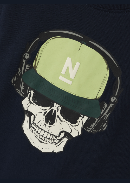 Name It Kids Navy Skull T-Shirt (6-12yrs) - 6 Years Image 3