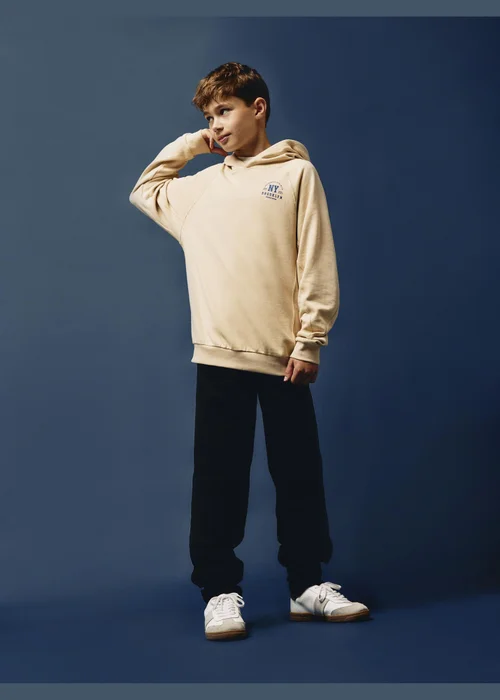 Name It Boys Cream Bando Hoodie (6-12yrs) - 6 Yrs Image 1