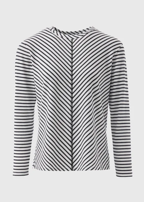 Cream Stripe Long Sleeve Top - 8 Image 4