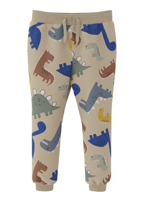Name It Kids Cream Dinosaur Jogging Bottoms (1-5yrs) - 1 - 1.5 Years Image 3