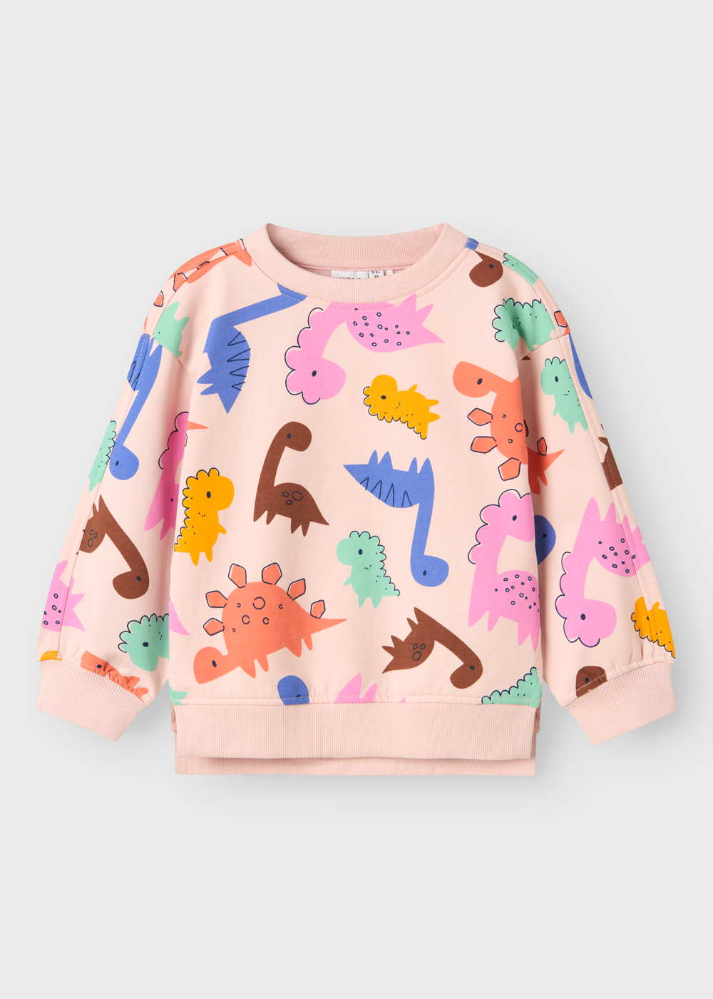 Name It Kids Pink Dinosaur Sweatshirt (1-5yrs) - 1-1.5 Yrs Image 2