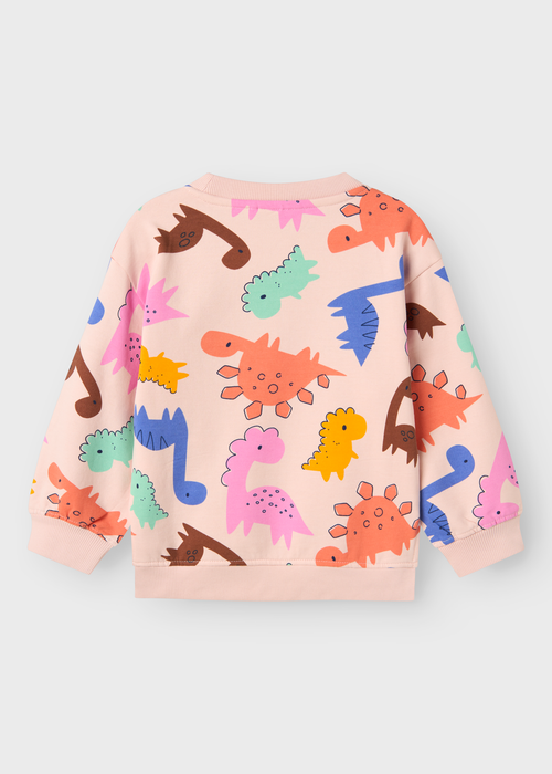 Name It Kids Pink Dinosaur Sweatshirt (1-5yrs) - 1-1.5 Yrs Image 3