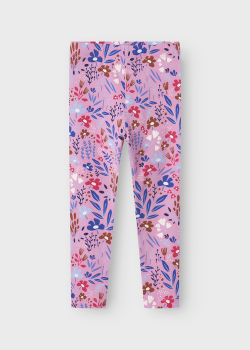 Name It Kids Pink Floral Leggings (1-5yrs) - 1 - 1.5 Years Image 1